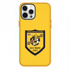 SS Juve Stabia Phone Case For iPhone Samsung Galaxy Pixel OnePlus Vivo Xiaomi Asus Sony Motorola Nokia - Logo In Yellow Background