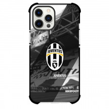 Juventus F.C. Phone Case For iPhone and Samsung Galaxy Devices - Juventus F.C. Logo Stripe Background