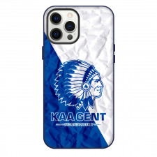 Jong KAA Gent Phone Case For iPhone Samsung Galaxy Pixel OnePlus Vivo Xiaomi Asus Sony Motorola Nokia - Large Logo In Blue And White Paper Background Football Club