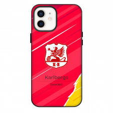 Karlbergs BK Phone Case For iPhone Samsung Galaxy Pixel OnePlus Vivo Xiaomi Asus Sony Motorola Nokia - Karlbergs BK Logo On Red Abstract Background Football Club