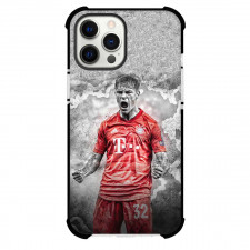 Joshua Kimmich Phone Case For iPhone and Samsung Galaxy Devices - Joshua Kimmich FC Bayern Munich Shouting On Gray Background