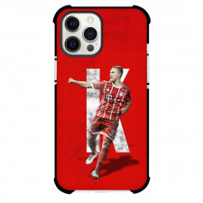 Joshua Kimmich Phone Case For iPhone and Samsung Galaxy Devices - Joshua Kimmich FC Bayern Munich Signature Celebration Red Background
