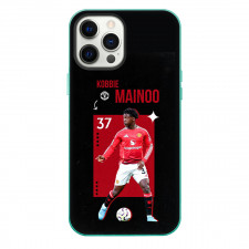 Kobbie Mainoo Phone Case For iPhone Samsung Galaxy Pixel OnePlus Vivo Xiaomi Asus Sony Motorola Nokia - Kobbie Mainoo 37 Manchester United Dribbling On Red Black Background