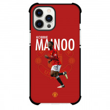 Kobbie Mainoo Phone Case For iPhone Samsung Galaxy Pixel OnePlus Vivo Xiaomi Asus Sony Motorola Nokia - Kobbie Mainoo Manchester United Running On Red Background