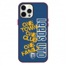 Leeds United Phone Case For iPhone Samsung Galaxy Pixel OnePlus Vivo Xiaomi Asus Sony Motorola Nokia - Leeds United One Town One Club Word Art On Blue Background