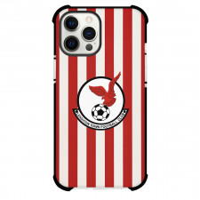 Leighton Town Football Club Phone Case For iPhone Samsung Galaxy Pixel OnePlus Vivo Xiaomi Asus Sony Motorola Nokia - Leighton Town Football Club with Logo Vertical Stripe Red Effect