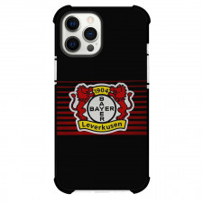 Bayer 04 Leverkusen Phone Case For iPhone Samsung Galaxy Pixel OnePlus Vivo Xiaomi Asus Sony Motorola Nokia - Bayer 04 Leverkusen Logo Sticker On Black Background