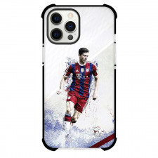 Robert Lewandowski Phone Case For iPhone and Samsung Galaxy Devices - Robert Lewandowski FC Bayern Munich Dribbling Poster Art
