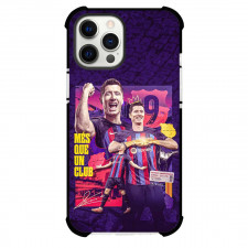 Robert Lewandowski Phone Case For iPhone and Samsung Galaxy Devices - Robert Lewandowski 9 FC Barcelona King Celebration Poster