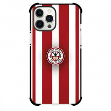Lower Breck Football Club Phone Case For iPhone Samsung Galaxy Pixel OnePlus Vivo Xiaomi Asus Sony Motorola Nokia - Lower Breck Football Club with Logo Vertical Stripe Red Effect