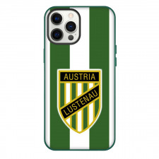 SC Austria Lustenau Phone Case For iPhone Samsung Galaxy Pixel OnePlus Vivo Xiaomi Asus Sony Motorola Nokia - Logo In Green And White Stripe Background