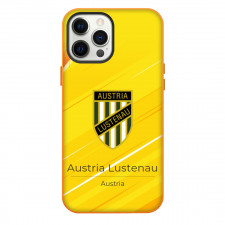SC Austria Lustenau Phone Case For iPhone Samsung Galaxy Pixel OnePlus Vivo Xiaomi Asus Sony Motorola Nokia - Logo Poster In Yellow Background