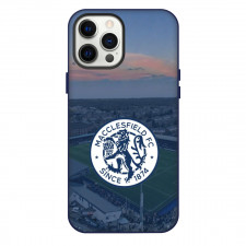 National League North Macclesfield Phone Case For iPhone Samsung Galaxy Pixel OnePlus Vivo Xiaomi Asus Sony Motorola Nokia - Large Logo In Field Background