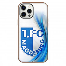 1. FC Magdeburg Phone Case For iPhone Samsung Galaxy Pixel OnePlus Vivo Xiaomi Asus Sony Motorola Nokia - Logo In Blue Abstract Poster Football Club