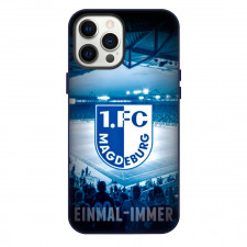 1. FC Magdeburg Phone Case For iPhone Samsung Galaxy Pixel OnePlus Vivo Xiaomi Asus Sony Motorola Nokia - Logo In Blue Stadium Poster Football Club