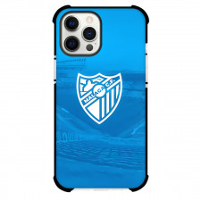 Malaga CF Phone Case For iPhone Samsung Galaxy Pixel OnePlus Vivo Xiaomi Asus Sony Motorola Nokia - Malaga CF Logo On Blue Background Football Club
