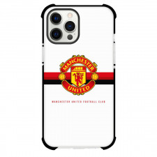 Manchester United Phone Case For iPhone and Samsung Galaxy Devices - Manchest United Red Black Strike Background
