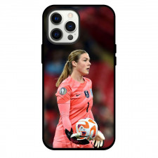 Mary Earps Phone Case For iPhone and Samsung Galaxy Devices - Mary Earps England Women's National Football Holding Ball Poster
