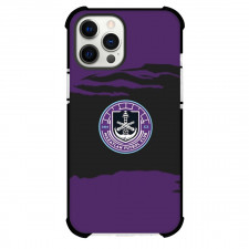 Mazatlan Futbol Club Phone Case For iPhone Samsung Galaxy Pixel OnePlus Vivo Xiaomi Asus Sony Motorola Nokia - Mazatlan Futbol Club Logo with Brush Stroke Dark Purple Effect