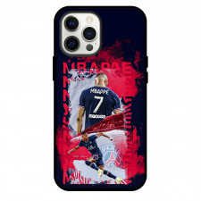 Kylian Mbappe Phone Case For iPhone and Samsung Galaxy Devices - Kylian Mbappe 7 Paris Saint-Germain Back Red Word Art Poster