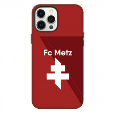 FC Metz Phone Case For iPhone Samsung Galaxy Pixel OnePlus Vivo Xiaomi Asus Sony Motorola Nokia - Large Logo In Red Background Football Club