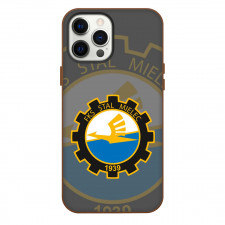 FKS Stal Mielec Phone Case For iPhone Samsung Galaxy Pixel OnePlus Vivo Xiaomi Asus Sony Motorola Nokia - Logo Overlay In Gray Background