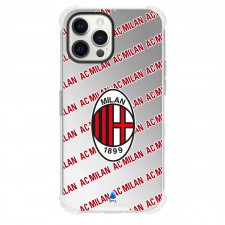 AC Milan Football Club Phone Case For iPhone and Samsung Galaxy Devices - Milan Football Club Medley Monogram Wordmark