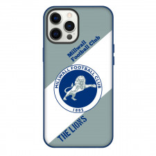 Millwall F.C. Phone Case For iPhone Samsung Galaxy Pixel OnePlus Vivo Xiaomi Asus Sony Motorola Nokia - Millwall F.C. The Lions Emblem Logo On White Gray Background