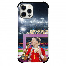 Spain Women National Team World Cup Misa Rodriguez Phone Case For iPhone and Samsung Galaxy Devices - Misa Rodr?guez Medal And Trophy Kiss
