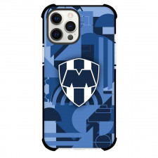 Club de Futbol Monterrey Rayados, A.C. Phone Case For iPhone Samsung Galaxy Pixel OnePlus Vivo Xiaomi Asus Sony Motorola Nokia - Club de Futbol Monterrey Rayados, A.C. Logo with Blue Effect Background