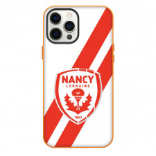 AS Nancy Lorraine Phone Case For iPhone Samsung Galaxy Pixel OnePlus Vivo Xiaomi Asus Sony Motorola Nokia - Logo In White And Red Stripe Background Football Club