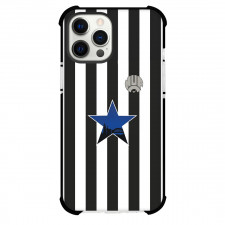 Newcastle Blue Star Football Club Phone Case For iPhone Samsung Galaxy Pixel OnePlus Vivo Xiaomi Asus Sony Motorola Nokia - Newcastle Blue Star Football Club with Logo Vertical Stripe Black Effect