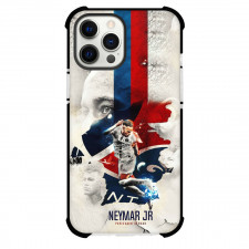 Neymar Jr Phone Case For iPhone and Samsung Galaxy Devices - Neymar Jr Paris Saint-Germain Rainbow Flick Poster Art