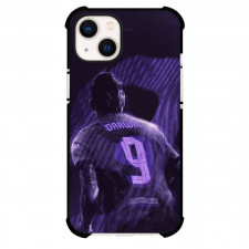Darwin Nunez Phone Case For iPhone Samsung Galaxy Pixel OnePlus Vivo Xiaomi Asus Sony Motorola Nokia - Darwin Nunez 9 Liverpool F.C. Standing Back Purple Neon Effect Poster