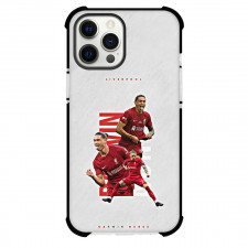Darwin Nunez Phone Case For iPhone and Samsung Galaxy Devices - Darwin Nunez 27 Liverpool F.C Signature Celebrations Poster Art