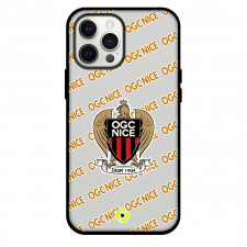 OGC Nice Football Club Phone Case For iPhone and Samsung Galaxy Devices - OGC Nice Football Club Medley Monogram Wordmark