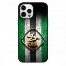 Oud Heverlee Leuven Phone Case For iPhone Samsung Galaxy Pixel OnePlus Vivo Xiaomi Asus Sony Motorola Nokia - 3d Logo Grunge Stripe Background Football Club
