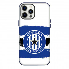 SK Sigma Olomouc Phone Case For iPhone Samsung Galaxy Pixel OnePlus Vivo Xiaomi Asus Sony Motorola Nokia - Logo Painting In White Blue And Black Background