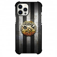 Orebro SK Phone Case For iPhone Samsung Galaxy Pixel OnePlus Vivo Xiaomi Asus Sony Motorola Nokia - Orebro SK Metal Logo On Silver Black Stripe Background Football Club