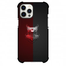 Ostersunds FK Phone Case For iPhone Samsung Galaxy Pixel OnePlus Vivo Xiaomi Asus Sony Motorola Nokia - Ostersunds FK Logo On Dark Red Gray Texture Background Football Club