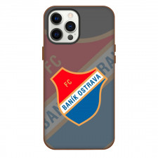 FC Banik Ostrava Phone Case For iPhone Samsung Galaxy Pixel OnePlus Vivo Xiaomi Asus Sony Motorola Nokia - Logo Overlay In Gray Background