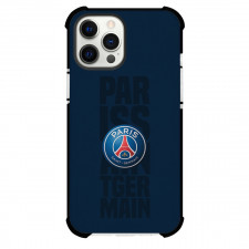 Paris Saint-Germain F.C. Phone Case For iPhone and Samsung Galaxy Devices - Paris Saint-Germain F.C. Logo Blue Background