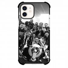 Paris Saint-Germain F.C. Phone Case For iPhone Samsung Galaxy Pixel OnePlus Vivo Xiaomi Asus Sony Motorola Nokia - Paris Saint-Germain F.C. Champions Grayscale Poster