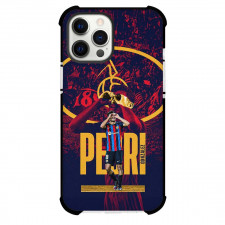Pedri Phone Case For iPhone and Samsung Galaxy Devices - Pedri FC Barcelona Signature Celebration Poster Art