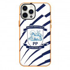 Preston North End F.C. Phone Case For iPhone Samsung Galaxy Pixel OnePlus Vivo Xiaomi Asus Sony Motorola Nokia - Preston North End F.C. Logo On Blue Stripe White Background