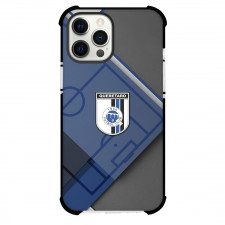 Queretaro Futbol Club Phone Case For iPhone Samsung Galaxy Pixel OnePlus Vivo Xiaomi Asus Sony Motorola Nokia - Queretaro Futbol Club with Logo Diagonal Stripe Blue Effect