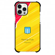 Racing Club Phone Case For iPhone Samsung Galaxy Pixel OnePlus Vivo Xiaomi Asus Sony Motorola Nokia - Racing Club Logo with Diagonal Stripe Yellow Effect