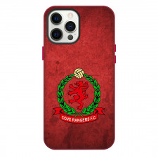 Cove Rangers Phone Case For iPhone Samsung Galaxy Pixel OnePlus Vivo Xiaomi Asus Sony Motorola Nokia - Logo In Red Concrete Background Football Club