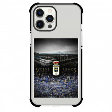 Real Oviedo Phone Case For iPhone Samsung Galaxy Pixel OnePlus Vivo Xiaomi Asus Sony Motorola Nokia - Real Oviedo Logo With VOLVEREMOS Square Sticker Football Club