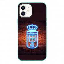 Real Oviedo Phone Case For iPhone Samsung Galaxy Pixel OnePlus Vivo Xiaomi Asus Sony Motorola Nokia - Real Oviedo Neon Logo On Wall Background Football Club